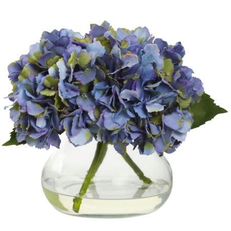 Dazzling Blooming Hydrangea w-Vase