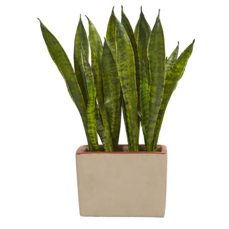 Gorgeous Sansevieria Artificial Plant in Ceramic Planter