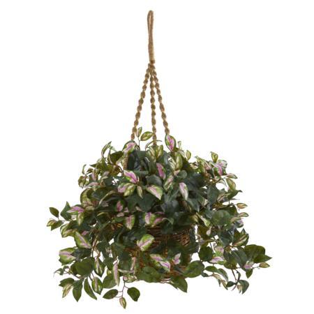 Dazzling Hoya Artificial Plant Hanging Basket