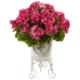 Stunning Geranium with Metal Planter UV Resistant (Indoor-Outdoor)