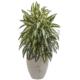 Dazzling Aglaonema Artificial Plant in Sand Colored Planter