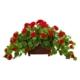 Vibrant Geranium Artificial Plant in Decorative Planter