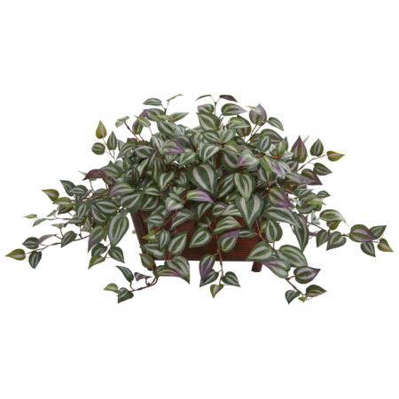 Dazzling Wandering Jew Artificial Plant in Decorative Planter