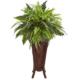 Beautiful 32" Mixed Greens and Fern Artificial Plant in Decorative Stand