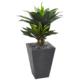 37" Double Agave Succulent Artificial Plant in Slate Planter