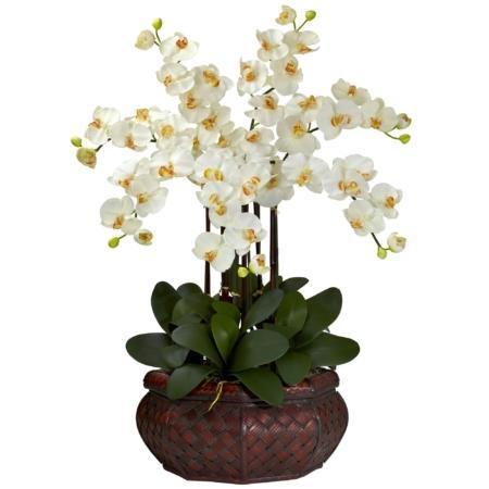 Stunning Large Phalaenopsis Silk Flower Arrangement