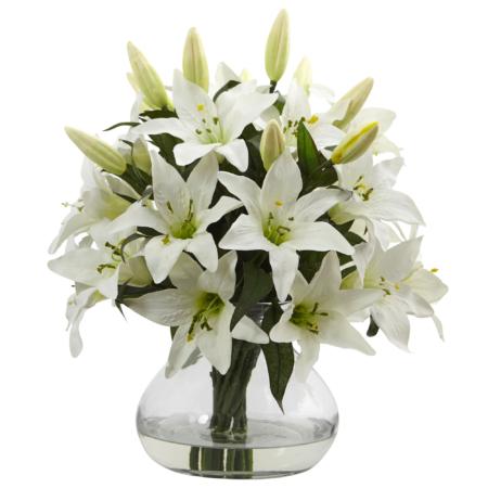 Stunning Large Lily Arrangement with Vase