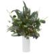 Beautiful 22" Eucalyptus Artificial Plant in White Cylinder Vase