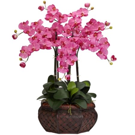 Stunning Large Phalaenopsis Silk Flower Arrangement