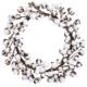 Stunning 20" Cotton Ball Wreath