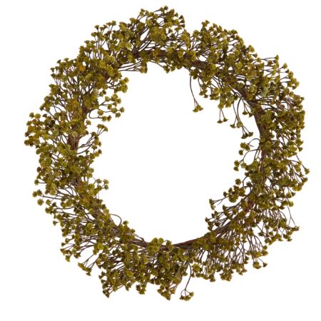 Beautiful 20" Autumn Gypsophila Artificial Wreath