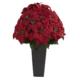 Vibrant 27" Poinsettia Artificial Plant in Black Planter