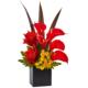 Vibrant Tropical and Calla Mixed Arrangement