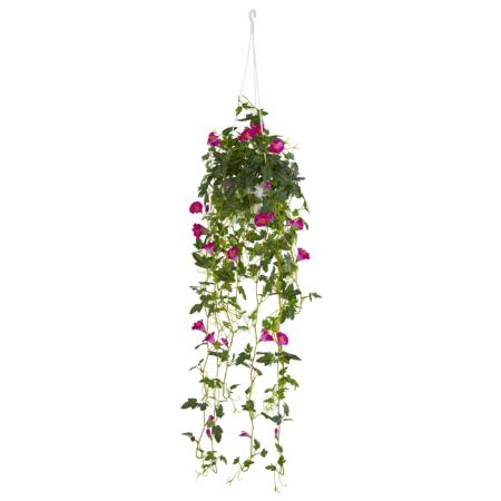 Vibrant 30" Petunia Hanging Basket Artificial Plant