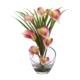 Radiant 15.5" Calla Lily and Grass Artificial Arrangement in Vase