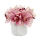 Stunning 7" Cymbidium Orchid Artificial Arrangement in Marble Vase