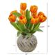 Radiant 15" Tulip Artificial Arrangement in Decorative Vase