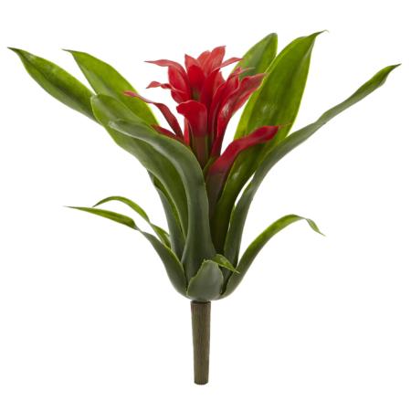 10" Bromeliad Bush (Set of 6) - Red