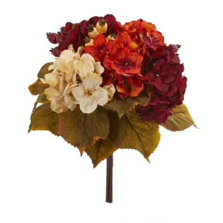 Beautiful 16" Autumn Hydrangea Berry Bouquet Flower (Set of 2)