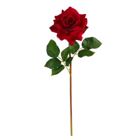 20" Rose Artificial Flower (Set of 6) - Red