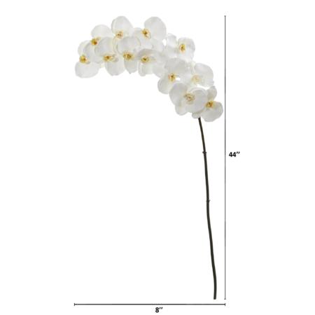 44" Phalaenopsis Orchid Artificial Flower (Set of 3)