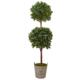 Charming 6' Double Ball Topiary Tree with Farmhouse Planter