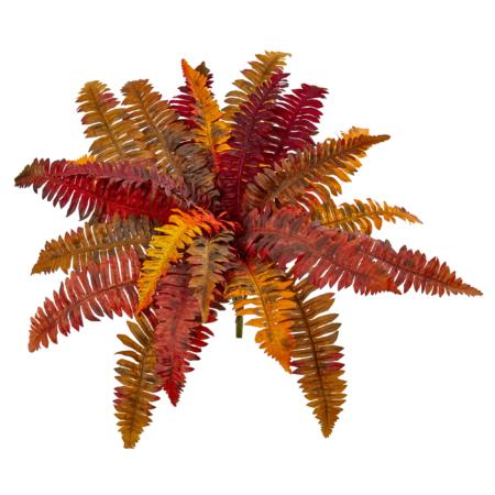 Radiant 20" Autumn Boston Fern Artificial Plant (Set of 3)