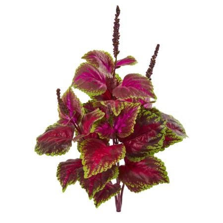 Vibrant 23" Coleus Bush Artificial Plant (Set of 6)