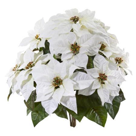 24" Poinsettia Artificial Plant (Set of 2)