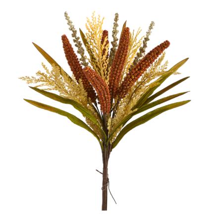 23" Sorghum Harvest Artificial Flower Bouquet (Set of 3)