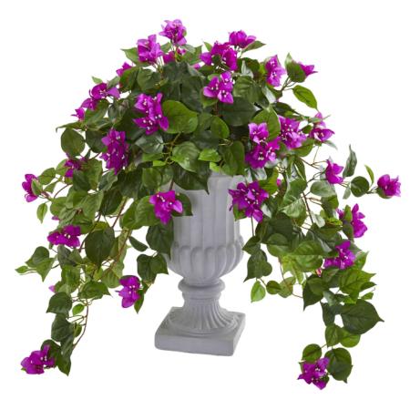 27" Bougainvillea Artificial Plant in Decorative Urn