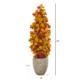 42" Autumn Maple Artificial Tree in Sand Colored Planter