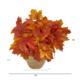 16" Autumn Maple Leaf Artificial Plant in Decorative Planter