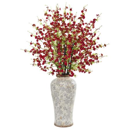 Beautiful 37" Cherry Blossom Artificial Arrangement in Decorative Vase