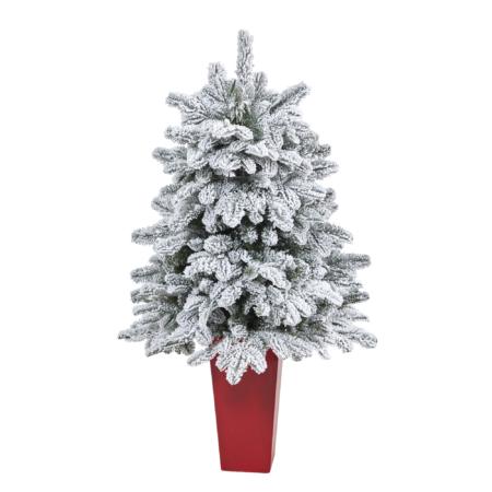 Gorgeous 3' North Carolina Xmas Tree w-150 Lights in Planter