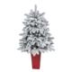 Gorgeous 3' North Carolina Xmas Tree w-150 Lights in Planter